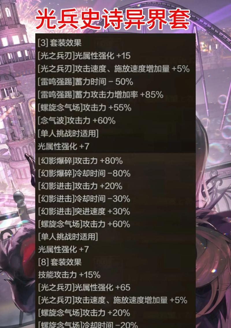 魔神三期异界装备全面解析（探秘魔神三期异界装备，打造最强装备体验）